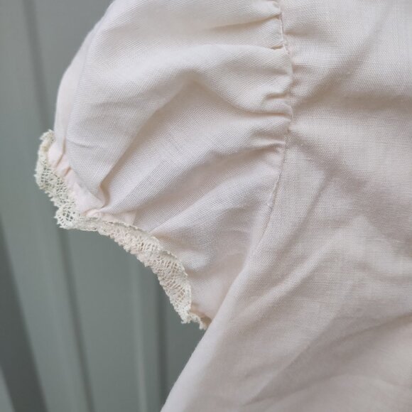 Vintage Feltman Brothers Pale Pink Embroidered Dress & Slip Size 9 months - Picture 3 of 8